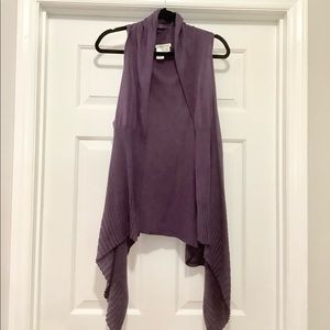 ColdWater Creek High Low Flowing Boho Cardigan Vest